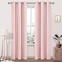 DWCN Blush Pink Room Darkening Blackout Curtains