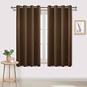 DWCN Brown Room Darkening Blackout Curtains -