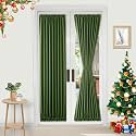 DWCN French Door Curtains Rod Pocket