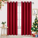 DWCN Red Curtains for Bedroom Living Room