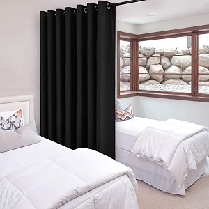 DWCN Total Privacy Room Divider Blackout Curtain