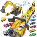 Dwi Dowellin Toys for 3 Year Old Boys,Includes 6 Metal Racing Car