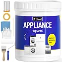 DWIL Appliance Paint for Refrigerator - Water Based Refrigerator Paint, Interior, for Plastic and Metal Surface in Dishwasher, Dryer, Microwave, Oven, 32 oz, White (with tools)