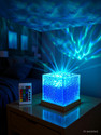 Dwiza Enterprise 3D Water Wave Effect Romantic LED Light Projector Projection Lamps Night Lamp