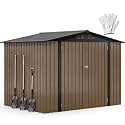 DWVO 10x8FT Large Outdoor Storage Shed with Lockable Doors &amp; Ventilation