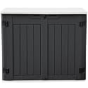 DWVO Outdoor Weather-Resistant Horizontal Storage Shed, 35 Cu Ft Capacity