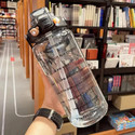 DXDT Large capacity 2L motivational water bottle for travel/gym/bicycle/sports bottle 2000 ml Plastic Bottle