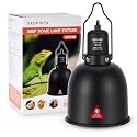 DXOPHIEX 5.5inch Deep Dome Reptile Heat Lamp Reptile Light Fixture