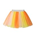 DXTON Girls Tutu Skirt Rainbow Toddler Tulle Ballet Dance Skirt for 3-10Y