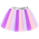 DXTON Girls Tutu Skirt Rainbow Toddler Tulle Ballet Dance Skirt for 3-10Y