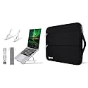 Dyazo 6 Angles Adjustable Aluminum Ergonomic Foldable Portable Tabletop Laptop/Desktop Riser Stand H