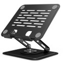 Dyazo Plus 360° Rotating Laptop Stand Foldable Tabletop Riser Upto 15.6 Inch Laptops DZ556 Aluminium Rotatable Laptop Stand with Adjustable Height Compatible with Universal Laptops