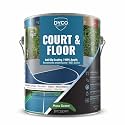 DYCO Court &amp; Floor Anti-Slip Coating - Slip-Resistant Pavement, Cement &amp; Concrete Paint for Pickleball, Tennis &amp; Basketball Courts, Exceeds ADA Standards for Safety Areas (Moss Green, 1 Gallon)