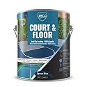 DYCO Court & Floor Anti-Slip Coating - Slip-Resistant Pavement, Cement & Concrete Paint for Pickleball, Tennis & Basketball Courts, Exceeds ADA Standards for Safety Areas (Space Blue, 1 Gallon)