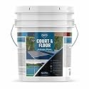 DYCO Court &amp; Floor Anti-Slip Coating - Slip-Resistant Pavement, Cement &amp; Concrete Paint for Pickleball, Tennis &amp; Basketball Courts, Exceeds ADA Standards for Safety Areas (Space Blue, 5 Gallons)
