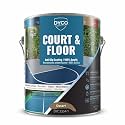 DYCO Court &amp; Floor Anti-Slip Coating - Slip-Resistant Pavement, Cement &amp; Concrete Paint for Pickleball, Tennis &amp; Basketball Courts, Exceeds ADA Standards for Safety Areas (Desert, 1 Gallon)