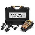 DYMO Rhino 6000+ Industrial Label Maker, Computer Connected Label Maker with Hard Carry Case, 1 Vinyl Tape Cassette, 1 Flexible Nylon Tape Cassette and Rechargeable Lithium Ion Battery