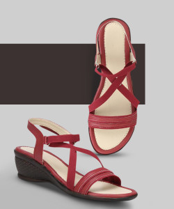 dymo women heels sandal maroon  5