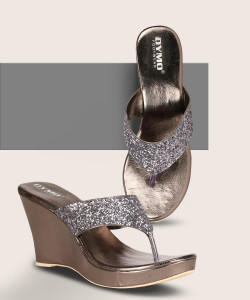 dymo women wedges sandal silver  5