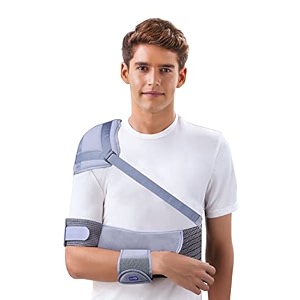 dyna elastic shoulder immobiliser-with shoulder cup for complete immobilisation mediumfor chest circumference of 80-90 cm