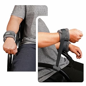 limb restrainer  for wrist or ankle  limit patient movement  home hospital icu during transport  universal size  for safety of patient and care-takers  comfortable for patient  reusable  1s pack 
