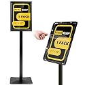 Dyna-Living Sign Holder Stand 11 x 17 Inch Sign Stands for Display, 1 Pack Heavy-duty Pedestal Sign Holder, Adjustable Floor Standing Signs Holders, Poster Holders Stand for A3 Advertising