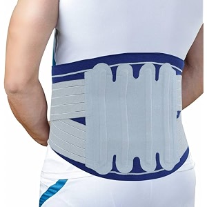 dyna lumbo grip ds 3d knitted sacral corset back pain belt with dual strap large