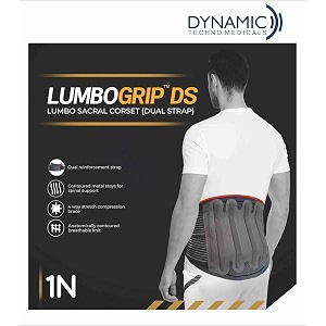 dyna lumbogrip ds lumbo sacral corset xxl grey premium