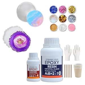 epoxy resin - 21 epoxy resin and hardener art kit crystal for art and craft home dcor projects gloves amp sticks epoxy resin art kit epoxy resin 225g with 2 mould  ebook included
