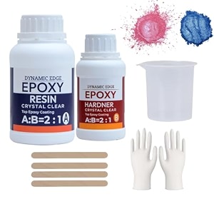 epoxy resin - 21 epoxy resin and hardener art kit crystal for art and craft home dcor projects gloves amp sticks epoxy resin art kit  ebook included  150 gm with kit