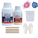 Epoxy Resin - 2:1 Epoxy Resin and Hardener Art Kit Crystal For Art and Craft Home Dcor Projects, Gloves &amp; Sticks, epoxy resin art kit | Ebook Included | (150 gm with Kit)