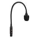 Dynamic Moving Coil Gooseneck DJ Microphone with Adjustable Metal Hose, Portable XLR Mic for Versatile Use