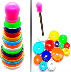 dynamic retail global stacking rings stacking toys for kids baby stacking ring toys stak120 multicolor