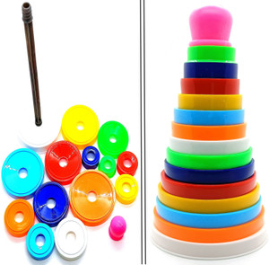 dynamic retail global stacking rings stacking toys for kids baby stacking ring toys stak64 multicolor
