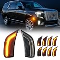 Dynamic Side Marker Lights for Tahoe/Yukon 2021-2024 Smoked Lens Yellow