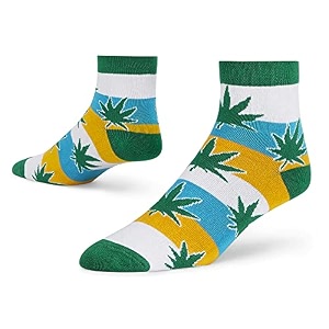 dynamocks men39s and women39s combed cotton ankle length socks pack of 1 multicolour free size