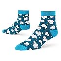 DYNAMOCKS Men's and Women's Combed Cotton Ankle Length Socks (Pack of 1) (Multicolour, Free Size)