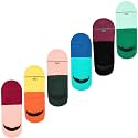 DYNAMOCKS Men's and Women's Combed Cotton Loafer Socks with Anti-Slip Silicon (Pack of 6) (Multicolour, Free Size)
