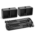 dynofit 3 Inch Rear Lift Blocks for Silverado 1500 Sierra 1500 2WD 4WD(2007-2024), Leveling Block Kit Compatible with Chevy GMC Pickup, Square Leaf Spring Axle Ubolt Kit
