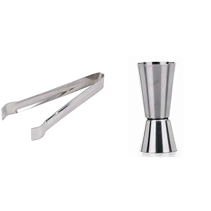 dynore ice tong ice picker for bar and home amp dynore tall peg measure of 3060 ml