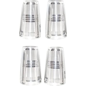 dynore stainless steel stackable tool touch round shape drinking glass- set of 4
