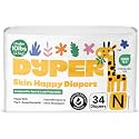 DYPER - Newborn Diapers Size 0 (34Count) - Plant Based Disposable Diapers for Day and Overnight Premium Leak Protection, Skin-Friendly Comfort with Soft Baby Diapers (Under 10 lbs)