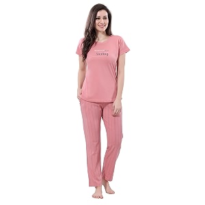 DZZO Cotton Night Suit for Women Girls