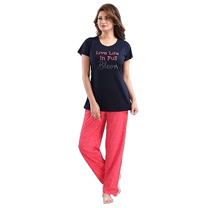 DZZO Cotton Night Suit for Women Girls