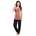 DZZO Cotton Night Suit for Women Girls