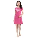 DZZO Women39s Cotton Printed Knee Length Nightdress