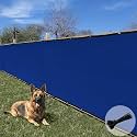 E&K Sunrise 4' x 56' Privacy Fence Screen with Grommets, Outdoor Windscreen Fence Covering Privacy Screen UV Blockage for Backyard Garden Patio, Zip Ties Included (Blue)