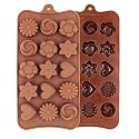 E-COSMOS® Chocolate Silicon Mould, Random Design Chocolate Mould for Baking Making Chocolates