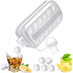 e-cosmos silicone ice ball makerportable ice maker bottle makes 17 ice cubes molds bottle creative ice hockey bubble ice maker kettle for whiskeyhockeychampagnejuicecoffee whitepack of-1