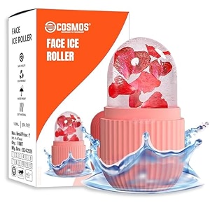 e-cosmos ice face roller massagerice cube roller for face eyes and neck naturally conditioning and skin carede-puff eye bagsreduce migraine painreusable massage silicone ice mold multicolor